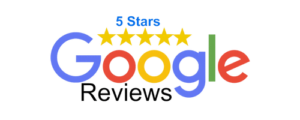 Five-star Google Reviews graphic