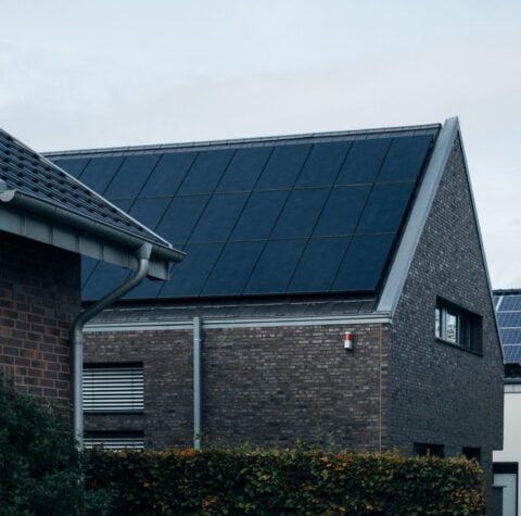 Solar panels on uk house